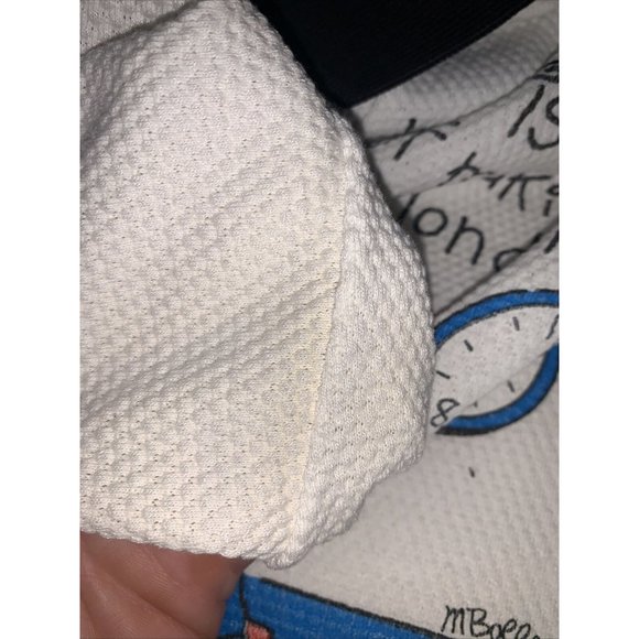 Vintage 1993 HL Miller Gold Womens Funny Cat Graphic Waffle Knit T Shirt Large- - Picture 9 of 9